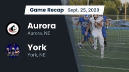 Recap: Aurora  vs. York  2020