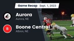 Recap: Aurora  vs. Boone Central  2023
