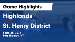 Highlands  vs St. Henry District  Game Highlights - Sept. 29, 2021