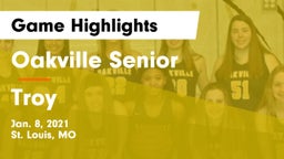 Oakville Senior  vs Troy Game Highlights - Jan. 8, 2021