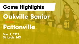Oakville Senior  vs Pattonville Game Highlights - Jan. 9, 2021