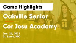 Oakville Senior  vs Cor Jesu Academy Game Highlights - Jan. 26, 2021
