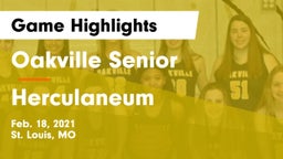 Oakville Senior  vs Herculaneum  Game Highlights - Feb. 18, 2021