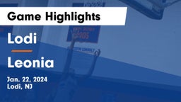 Lodi  vs Leonia  Game Highlights - Jan. 22, 2024