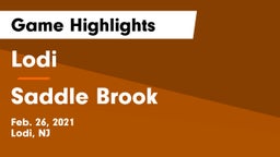Lodi  vs Saddle Brook  Game Highlights - Feb. 26, 2021
