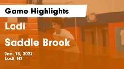 Lodi  vs Saddle Brook  Game Highlights - Jan. 18, 2023