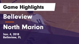 Belleview  vs North Marion  Game Highlights - Jan. 4, 2018