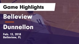 Belleview  vs Dunnellon  Game Highlights - Feb. 13, 2018