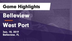 Belleview  vs West Port  Game Highlights - Jan. 10, 2019