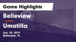 Belleview  vs Umatilla  Game Highlights - Jan. 29, 2019