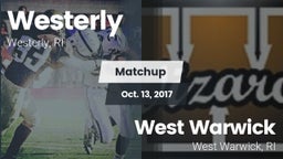 Matchup: Westerly  vs. West Warwick  2017