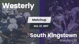 Matchup: Westerly  vs. South Kingstown  2017