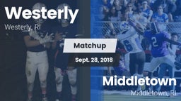 Matchup: Westerly  vs. Middletown  2018