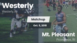 Matchup: Westerly  vs. Mt. Pleasant  2018