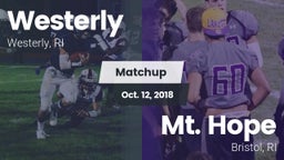 Matchup: Westerly  vs. Mt. Hope  2018