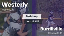 Matchup: Westerly  vs. Burrillville  2018
