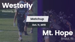 Matchup: Westerly  vs. Mt. Hope  2019