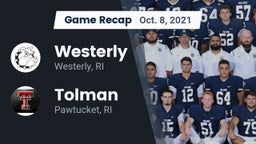 Recap: Westerly  vs. Tolman  2021