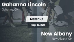 Matchup: Gahanna Lincoln vs. New Albany  2016