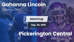 Matchup: Gahanna Lincoln vs. Pickerington Central  2016
