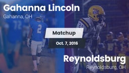 Matchup: Gahanna Lincoln vs. Reynoldsburg  2016