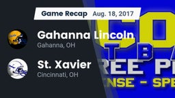 Recap: Gahanna Lincoln  vs. St. Xavier  2017