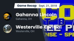 Recap: Gahanna Lincoln  vs. Westerville Central  2018