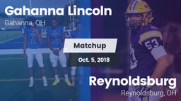 Matchup: Gahanna Lincoln vs. Reynoldsburg  2018