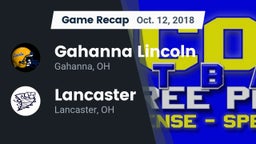 Recap: Gahanna Lincoln  vs. Lancaster  2018