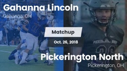 Matchup: Gahanna Lincoln vs. Pickerington North  2018