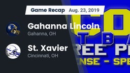 Recap: Gahanna Lincoln  vs. St. Xavier  2019