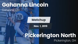 Matchup: Gahanna Lincoln vs. Pickerington North  2019
