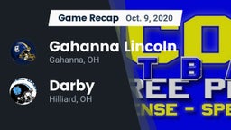 Recap: Gahanna Lincoln  vs. Darby  2020