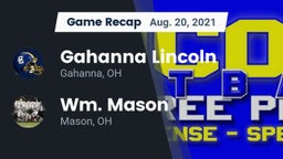 Recap: Gahanna Lincoln  vs. Wm. Mason  2021