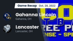 Recap: Gahanna Lincoln  vs. Lancaster  2022