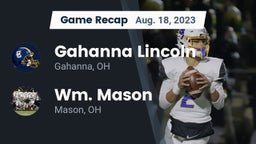 Recap: Gahanna Lincoln  vs. Wm. Mason  2023