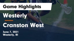 Westerly  vs Cranston West Game Highlights - June 7, 2021