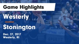 Westerly  vs Stonington Game Highlights - Dec. 27, 2017