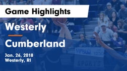 Westerly  vs Cumberland Game Highlights - Jan. 26, 2018
