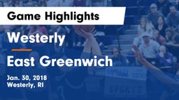 Westerly  vs East Greenwich Game Highlights - Jan. 30, 2018