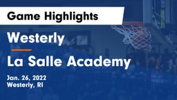 Westerly  vs La Salle Academy Game Highlights - Jan. 26, 2022