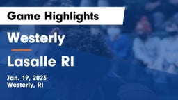 Westerly  vs Lasalle RI Game Highlights - Jan. 19, 2023