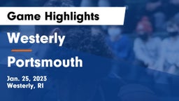 Westerly  vs Portsmouth  Game Highlights - Jan. 25, 2023