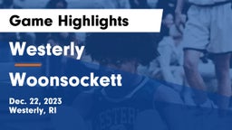 Westerly  vs Woonsockett Game Highlights - Dec. 22, 2023
