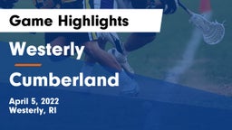 Westerly  vs Cumberland  Game Highlights - April 5, 2022