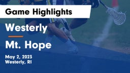 Westerly  vs Mt. Hope  Game Highlights - May 2, 2023