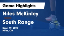 Niles McKinley  vs South Range Game Highlights - Sept. 19, 2023