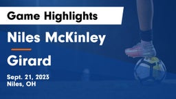 Niles McKinley  vs Girard  Game Highlights - Sept. 21, 2023