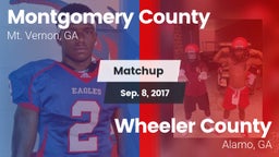 Matchup: Montgomery County vs. Wheeler County  2017