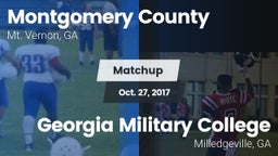 Matchup: Montgomery County vs. Georgia Military College  2017